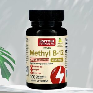 Jarrow Formulas, Methyl B12, Extra Strength, Lemon, 1000 mcg, 100 Chewable Tablets